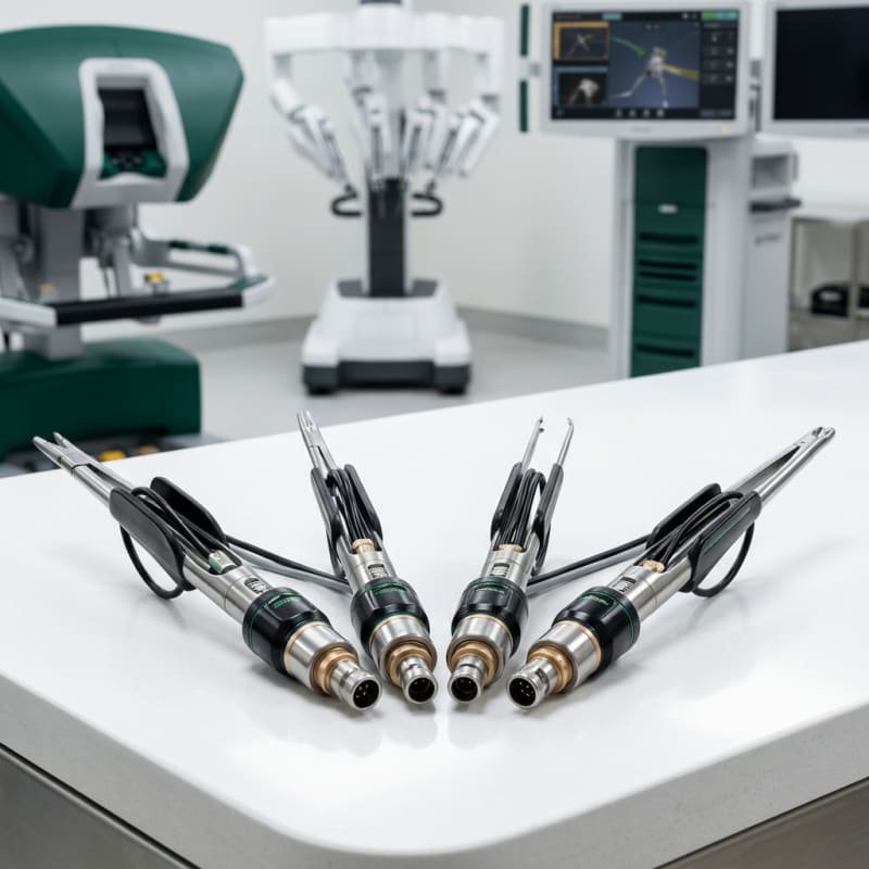 Consola del Robot Da Vinci para cirugía urológica de precisión