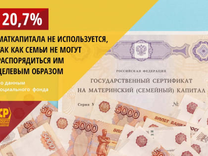 Разрешить маткапитал в качестве банковского вклада с дивидендами!
