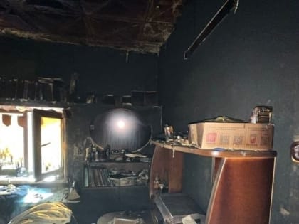 В Соль-Илецке полтора часа тушили дом