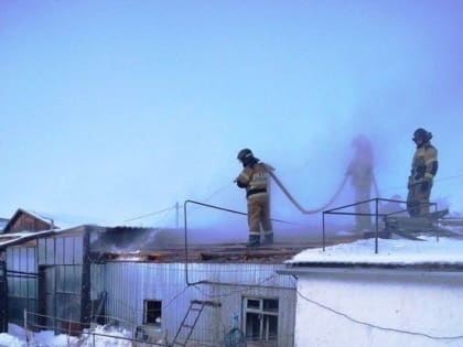 В Кваркено сгорела баня