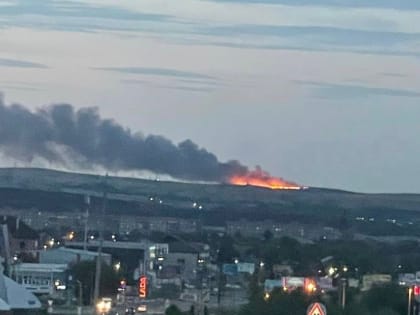 В Орске горит мусорный полигон. Пламя и дым видно со всех концов города