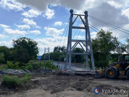 Завершение восстановления пешеходного моста в Орске