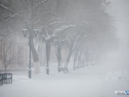 1 января в Оренбургской области ожидается сильный снегопад
