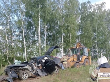 Ford в столбе. В ДТП на оренбургской трассе двое погибли и трое пострадали