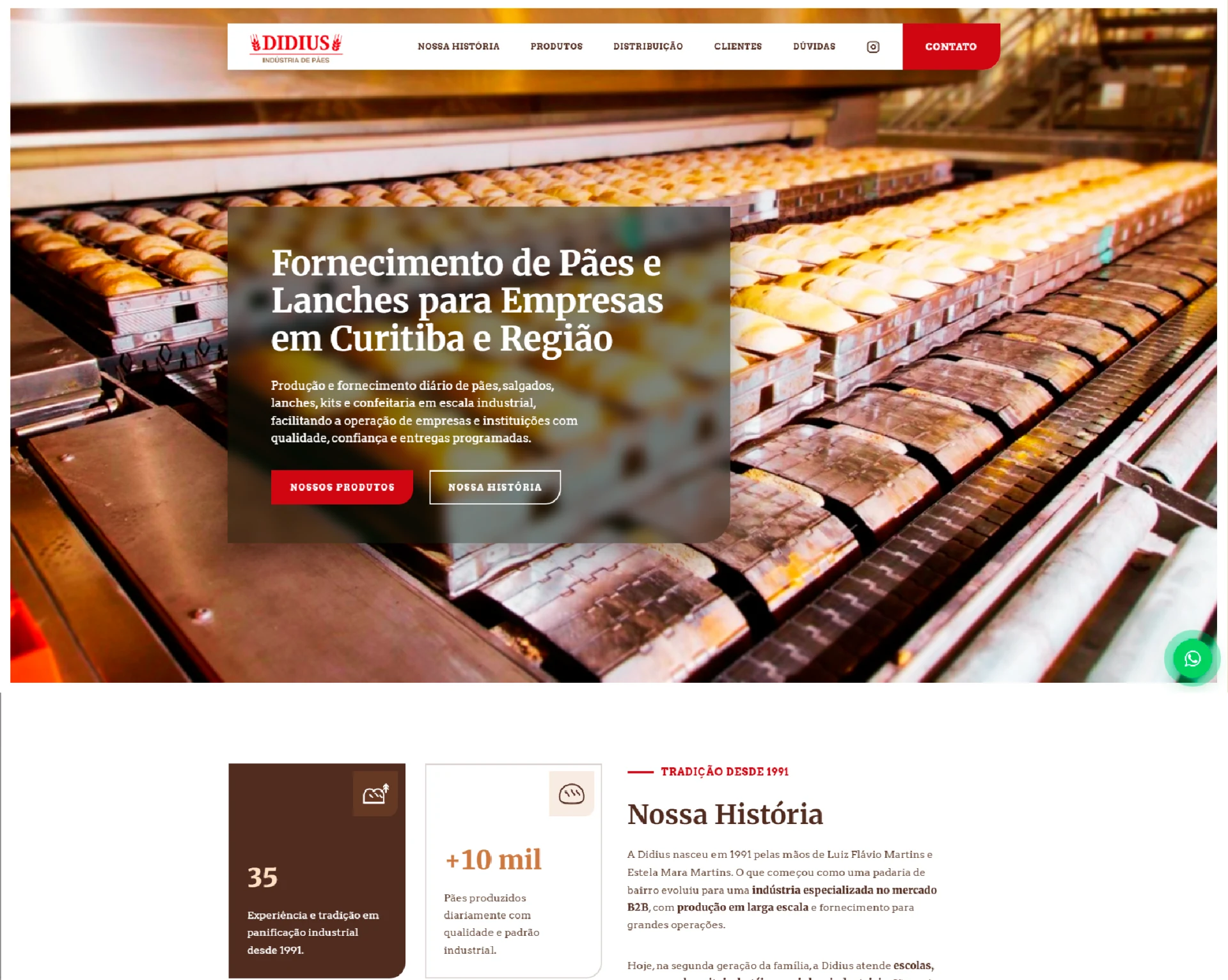 Exemplo de site profissional criado pela XGED — modelo 8