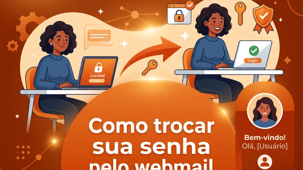 Como alterar a senha de uma conta de e-mail