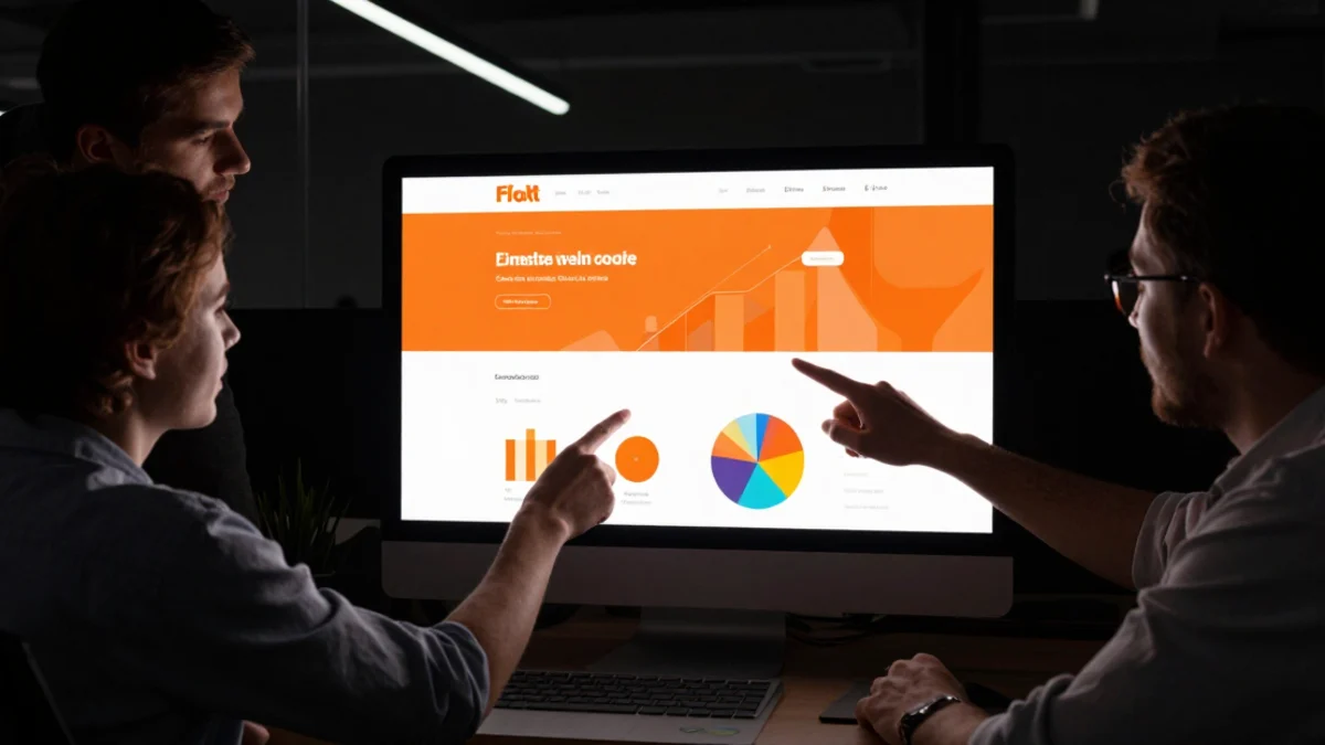 Equipe acompanhando contatos e desempenho comercial de um site