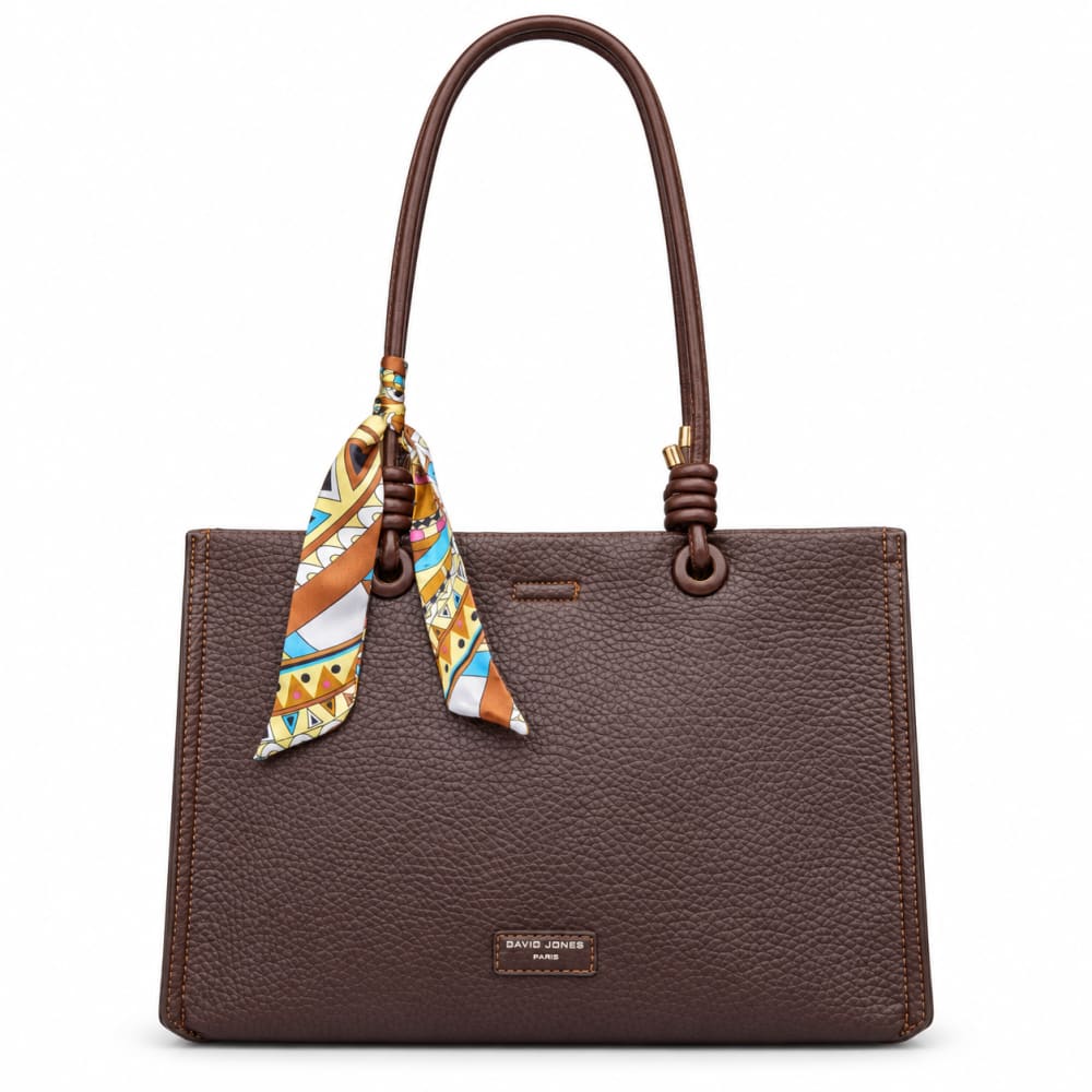 شنطة برواز اسكارف جلد محبب DAVID JONES