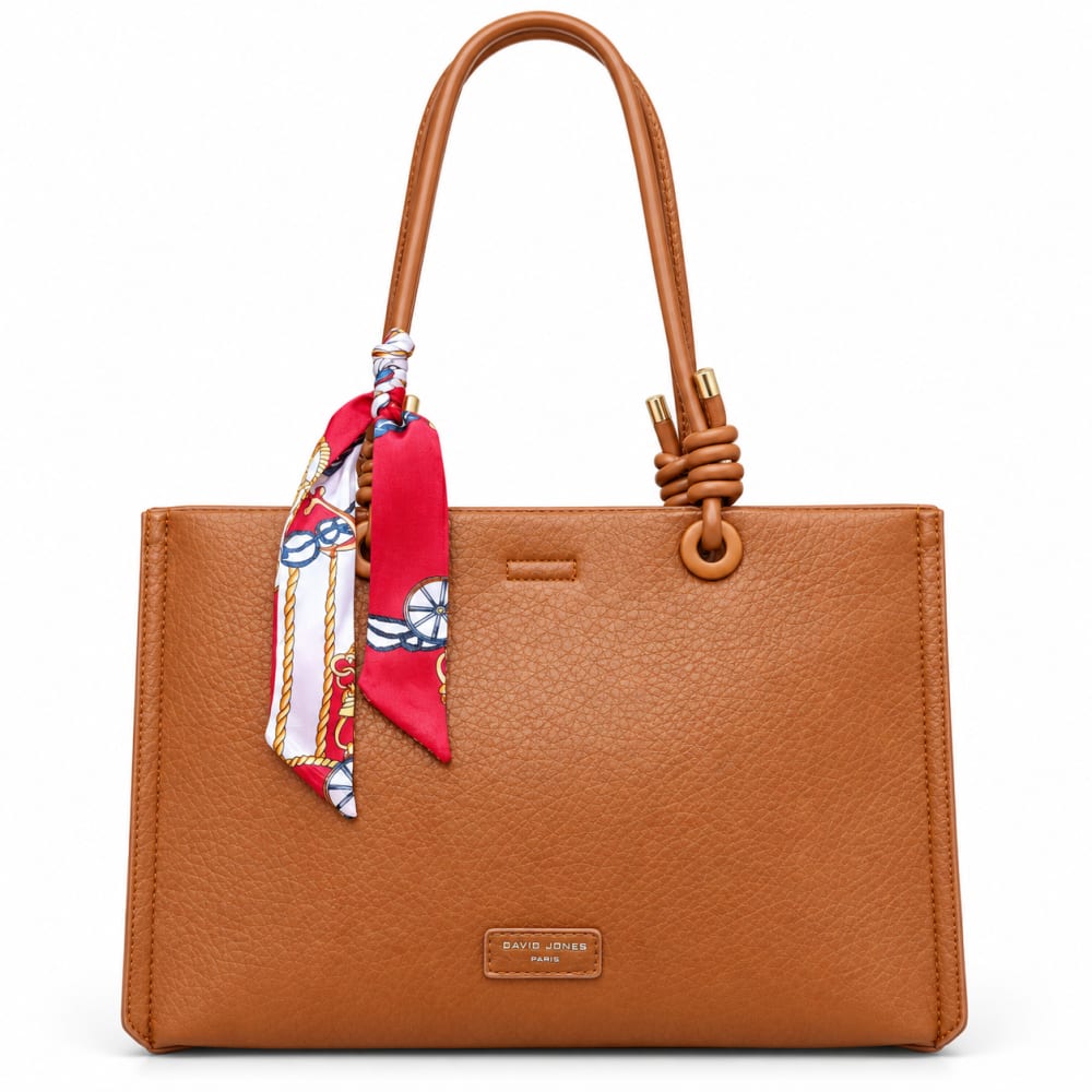 شنطة برواز اسكارف جلد محبب DAVID JONES