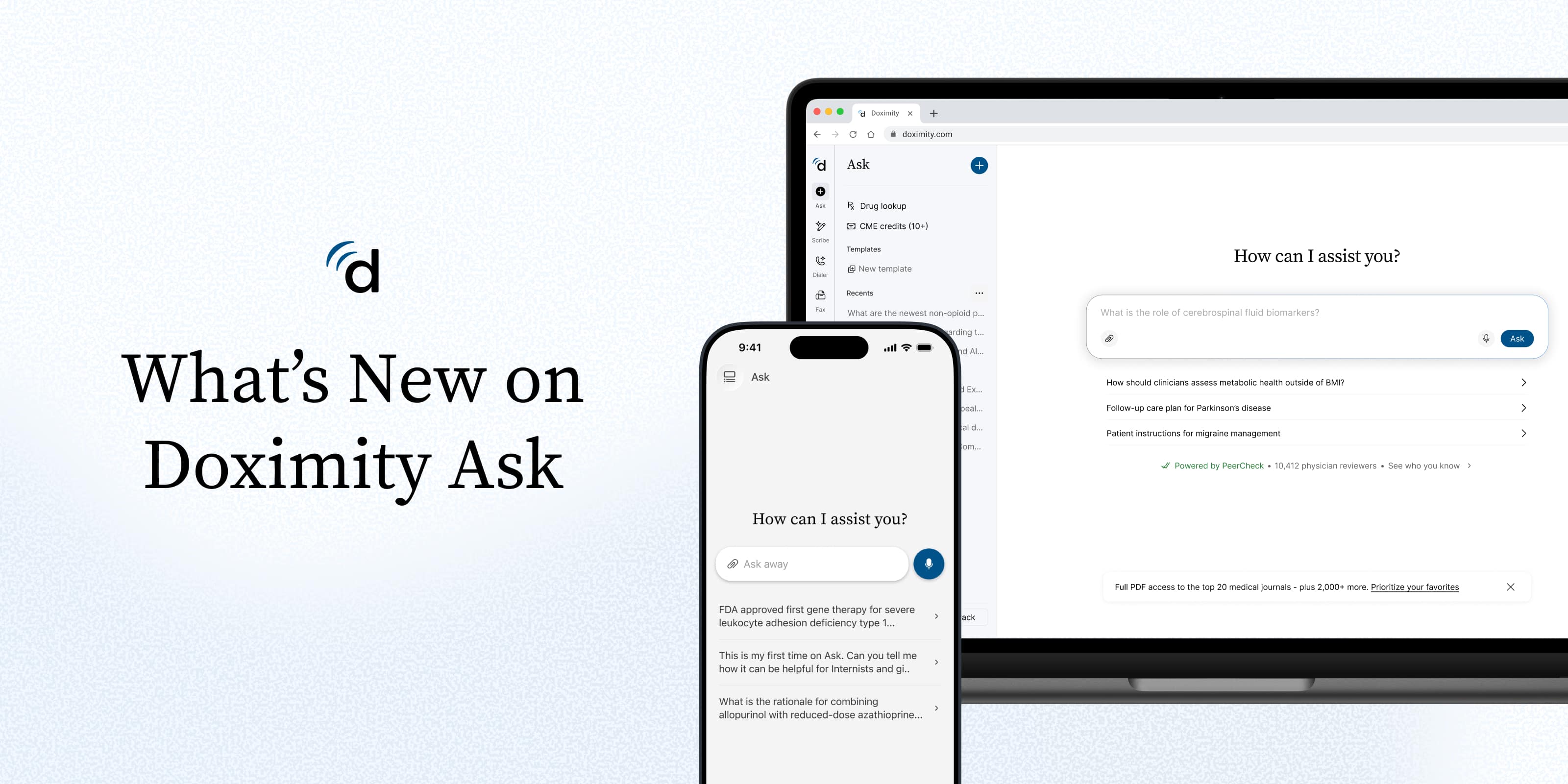 Doximity Ask: Faster and Peer Reviewed article hero image