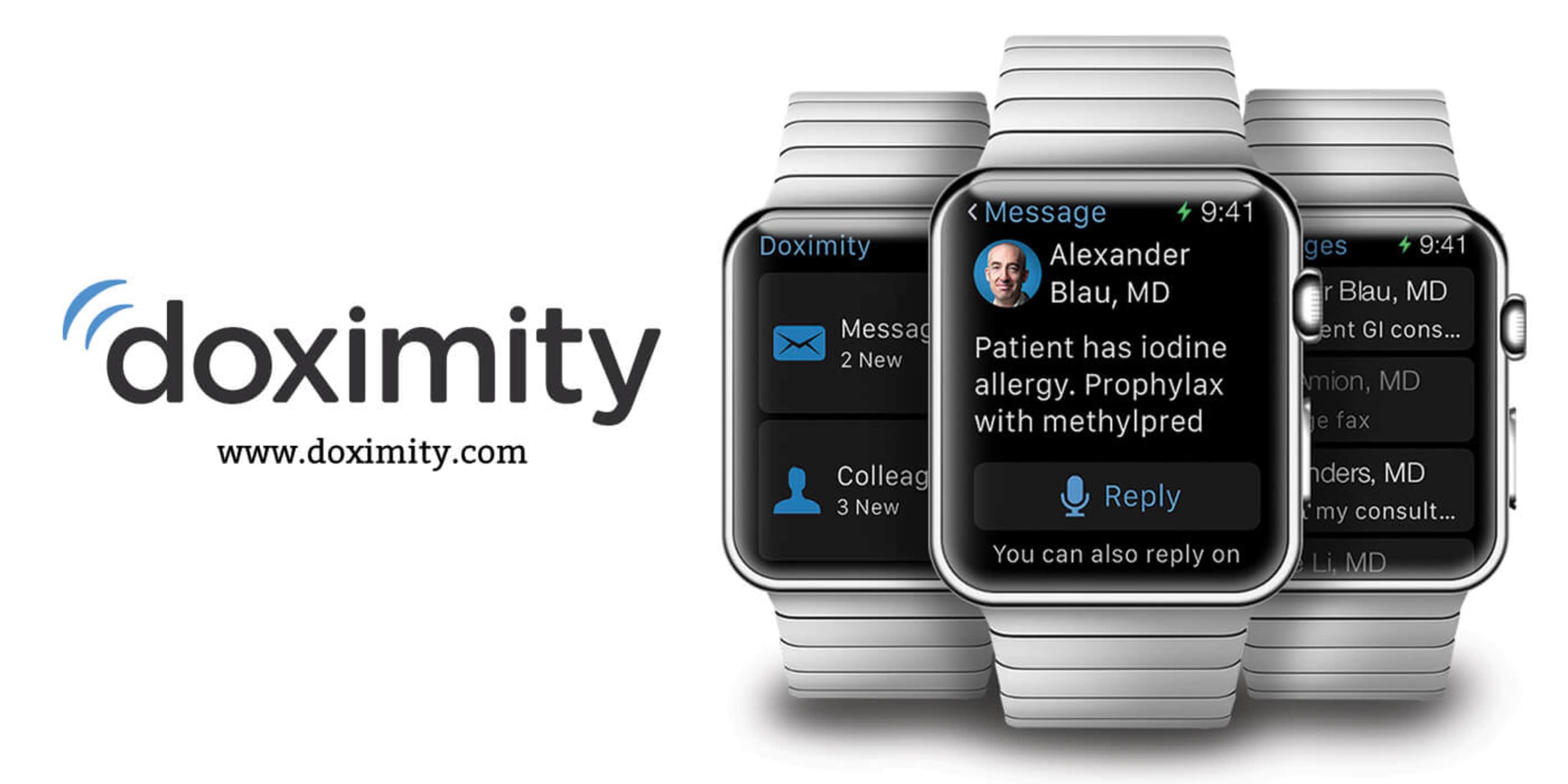Doximity Unveils Apple Watch App for Physicians On-The-Go article hero image