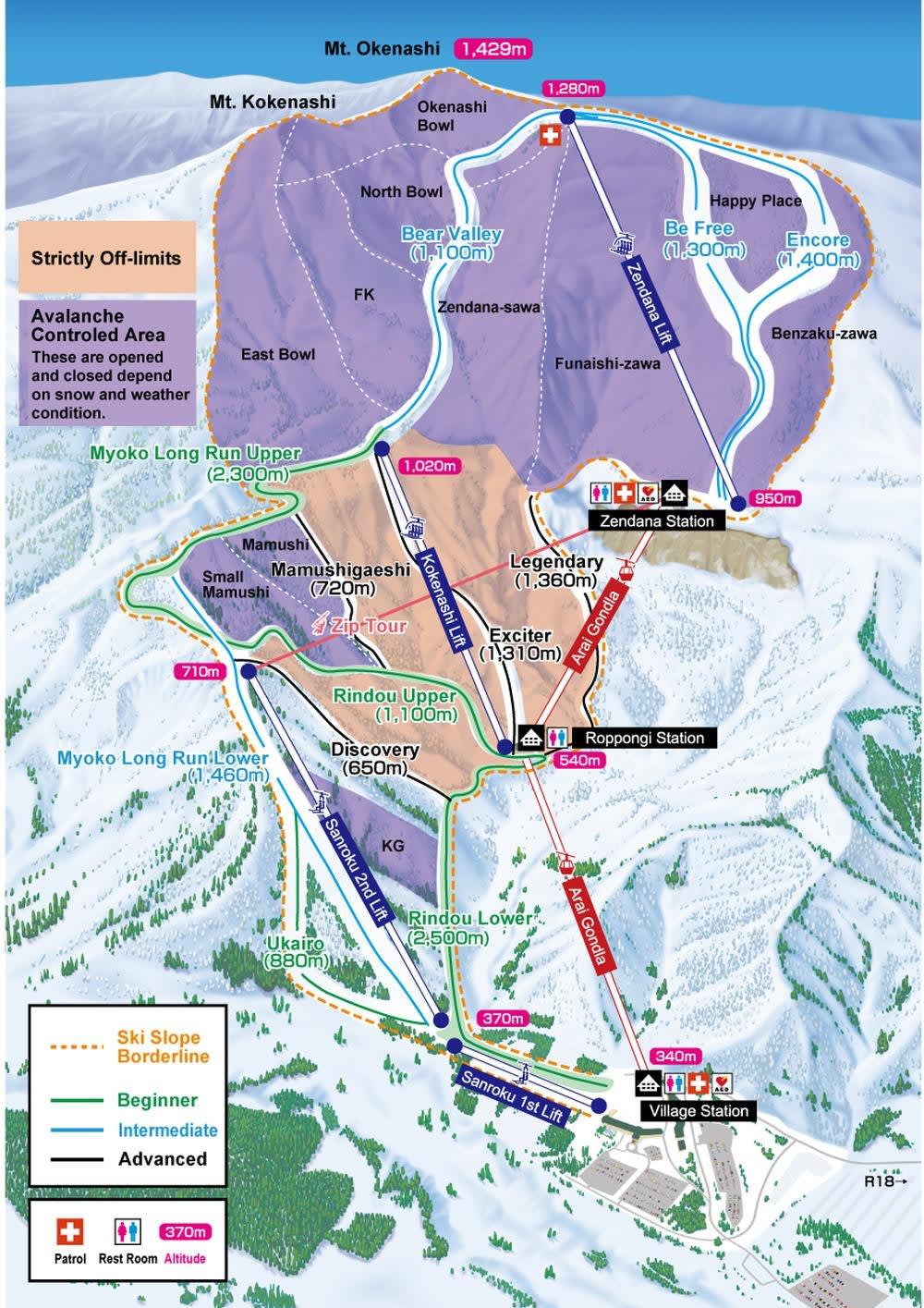 Lotte Arai ski map