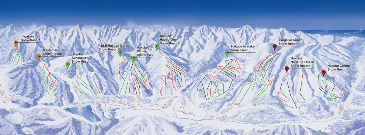 Hakuba Valley official map