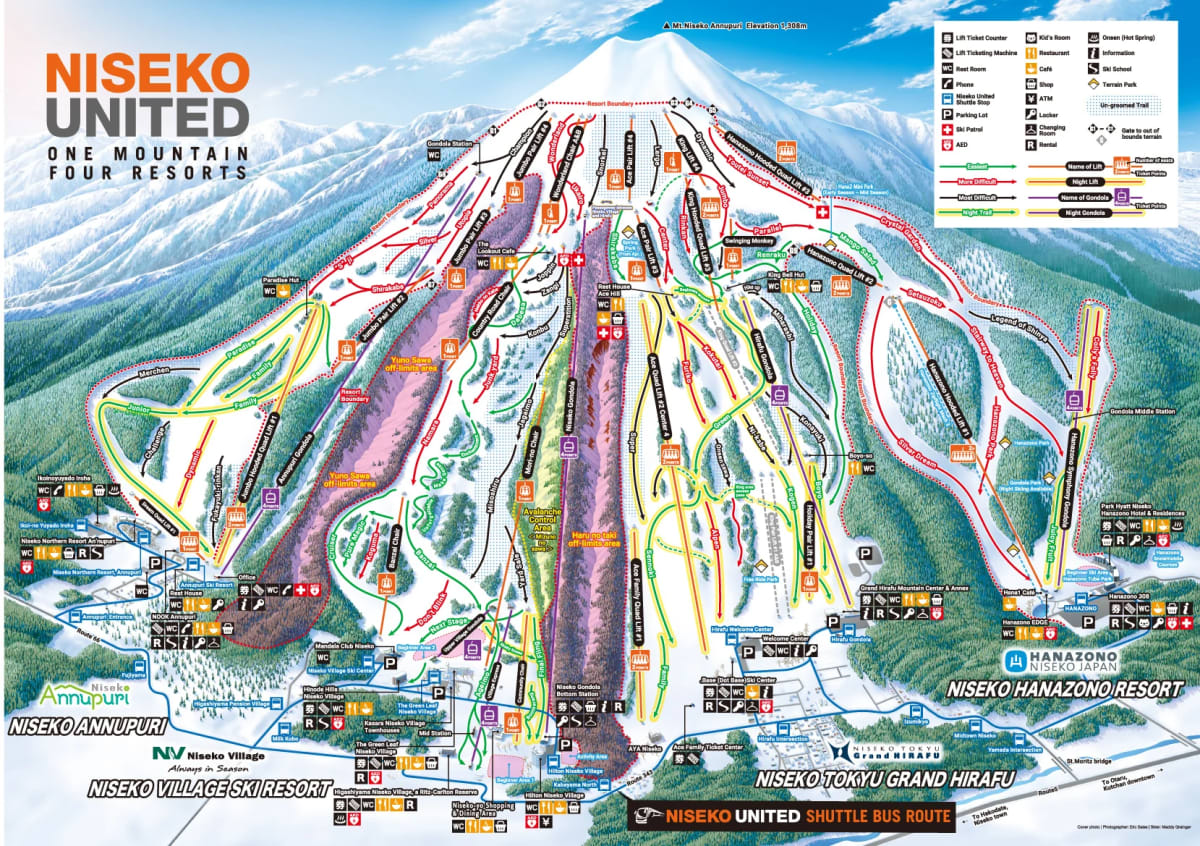 Niseko map