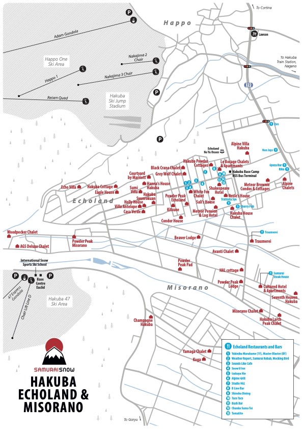 Map stack: Hakuba Echoland map