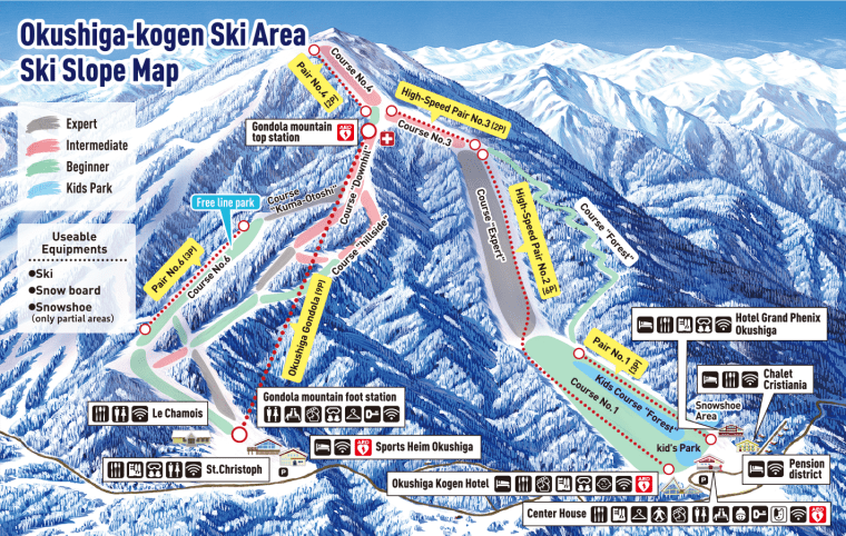 Map stack: Okushiga map
