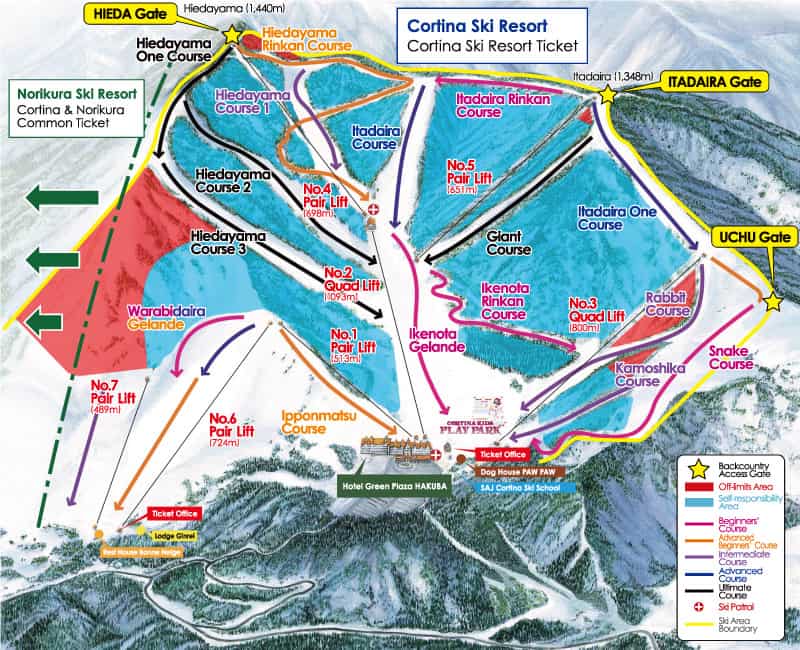Hakuba Cortina map