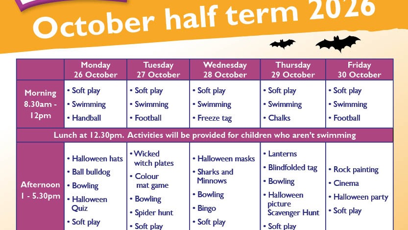 Hailsham Leisure Centre Holiday Club - October half term