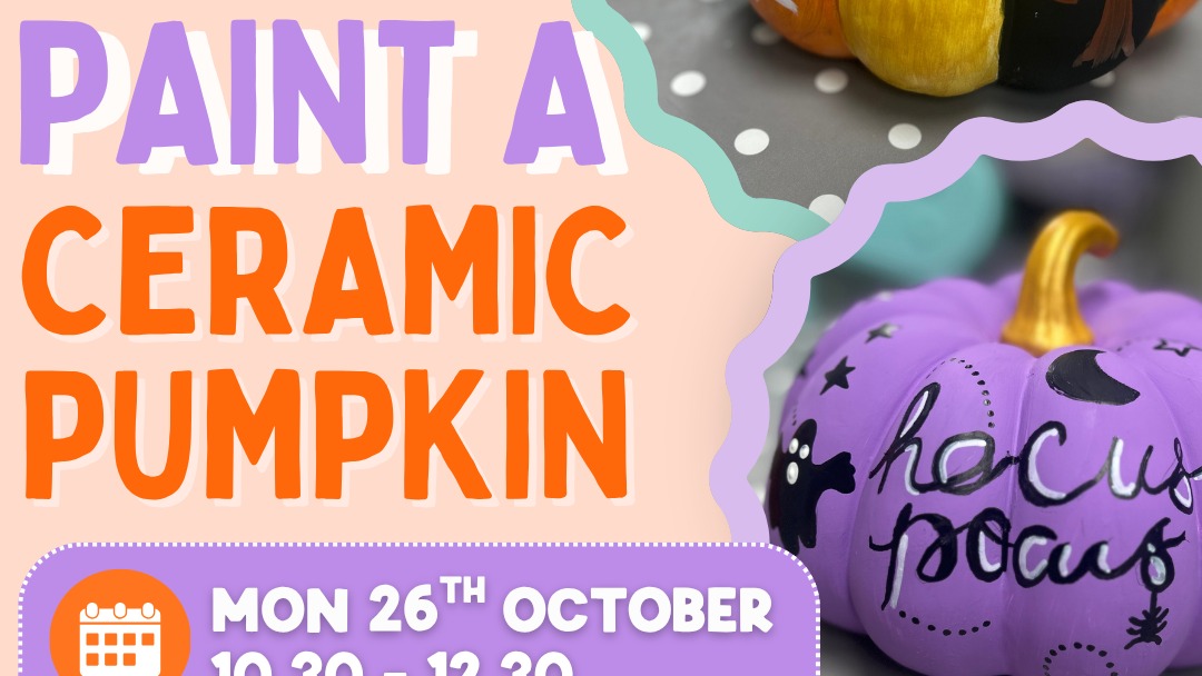 Paint a Ceramic Pumpkin - The Paper Haven