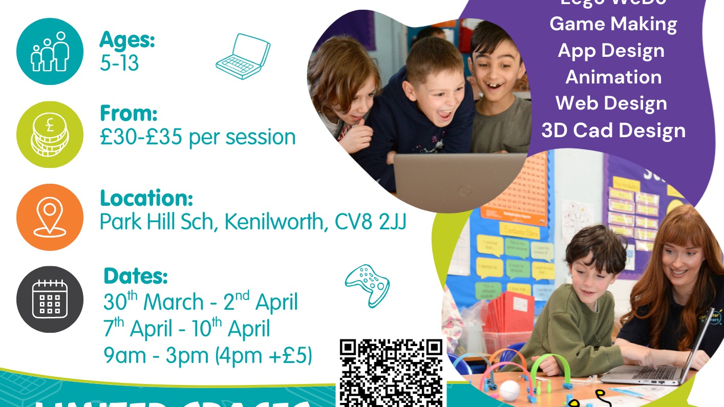 Easter Holiday Week 2 Tech Camp - Kenilworth - ComputerXplorers Warwickshire