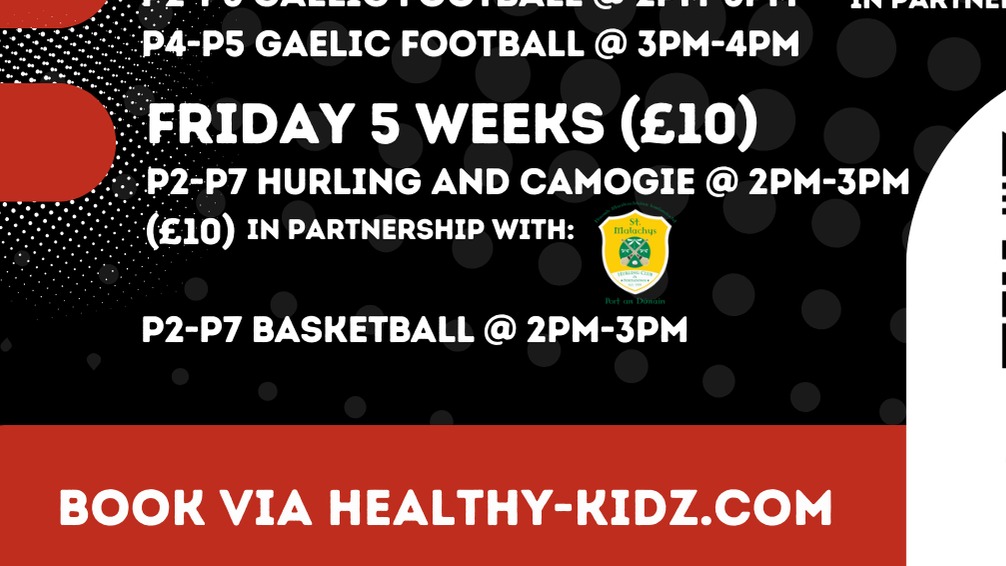 St John the Baptist PS, Portadown Term 2 Block 1 2025/2026-Healthy Kidz-2