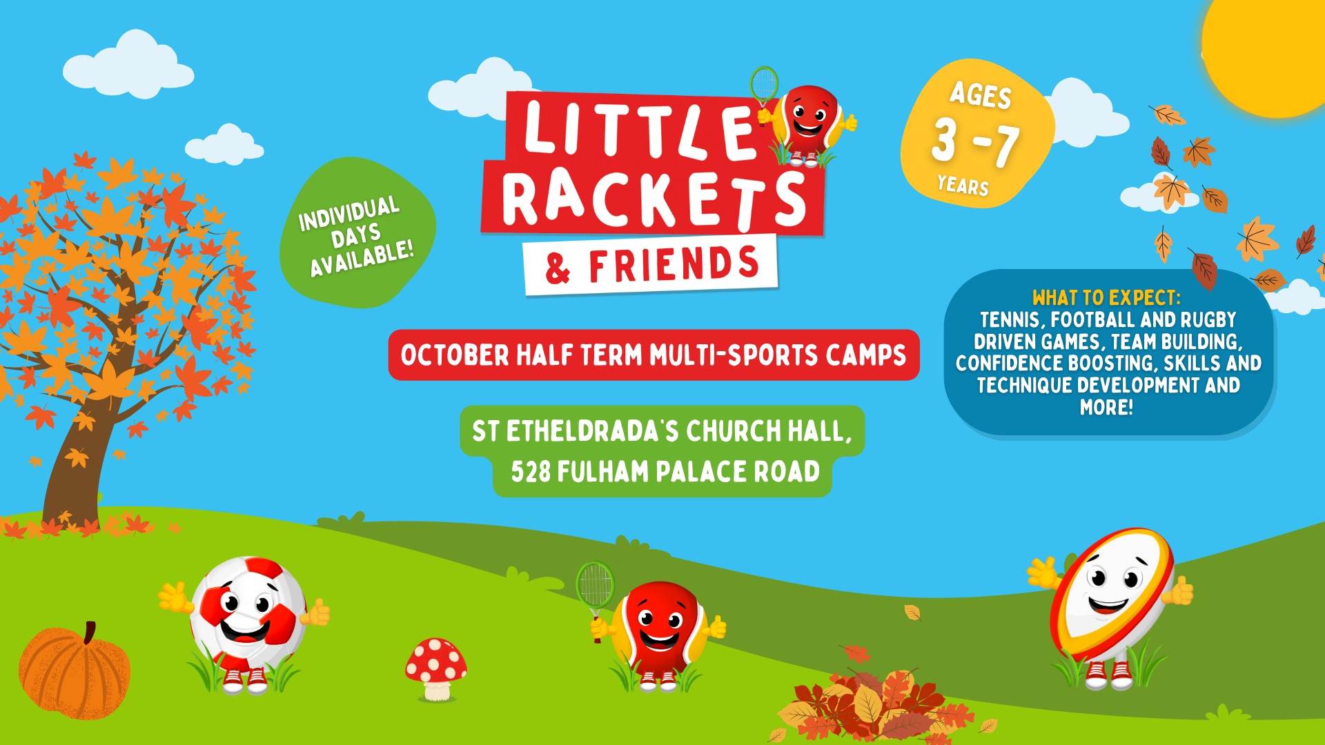 Little Rackets & Friends Fulham October Half Term Camp