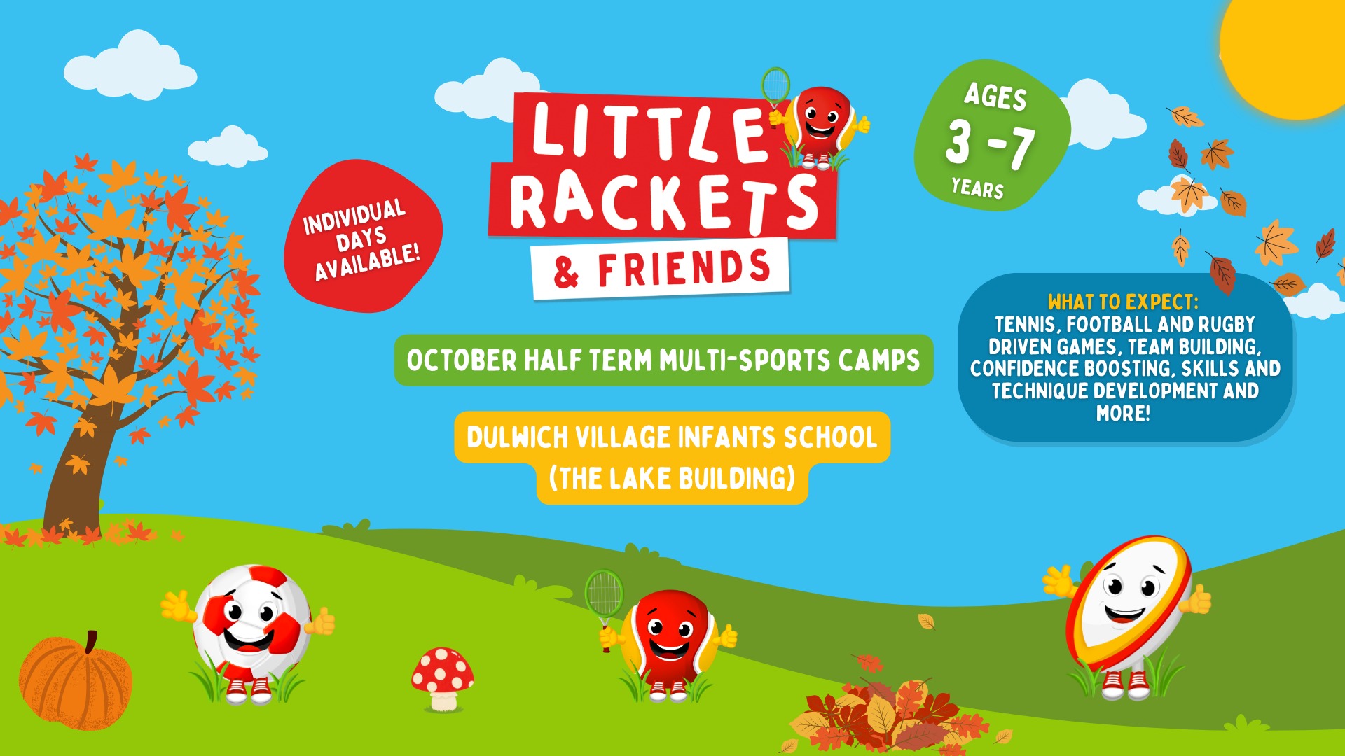 Little Rackets & Friends Dulwich October Half Term Camps