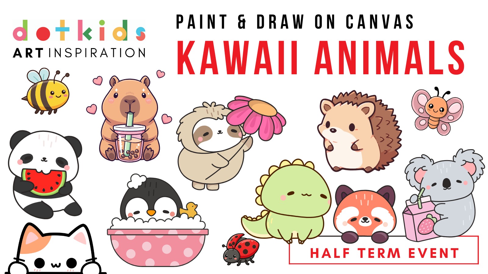 Kawaii Animals Art Inspiration Workshop-Dot Kids-0