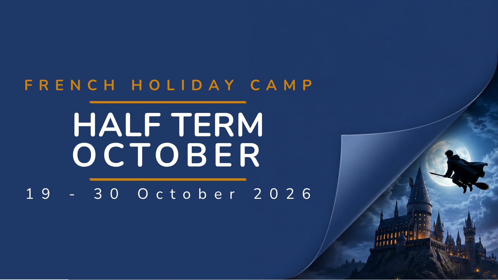 HALF TERM OCTOBER CAMP - FULL DAY