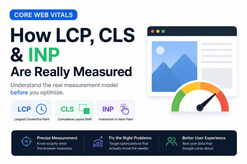 Core Web Vitals: How LCP, CLS & INP Are Really Measured