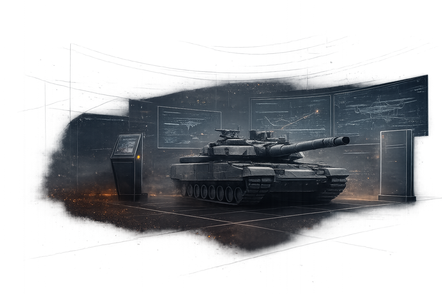 SAHA Expo 2026 savunma sanayi fuarında sergilenen modern tank ve kara savunma sistemleri konsepti