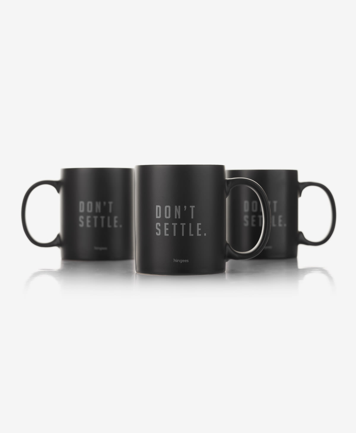 Don't Settle Mug — Matte Black