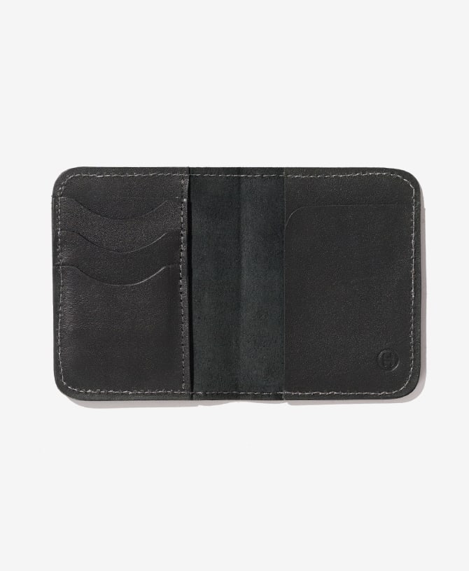 Leather Passport Holder - Black