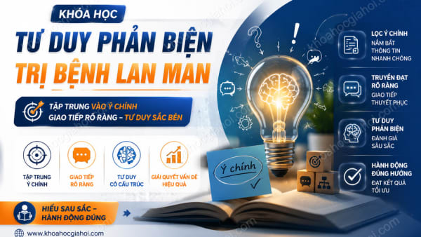 Khoá Học Tư Duy Phản Biện – Trị Bệnh Lan Man