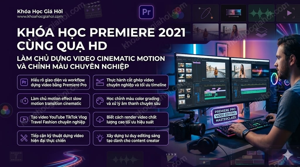 Khóa Học Premiere 2021 Cùng Quạ HD