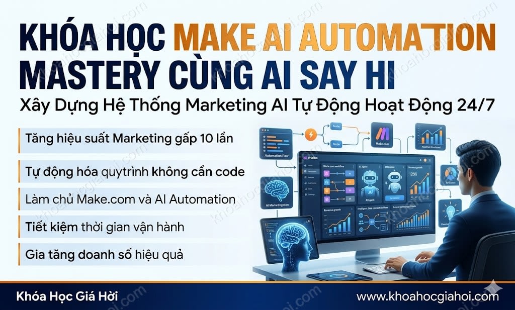 Khóa Học Make AI Automation Mastery Cùng AI Say Hi