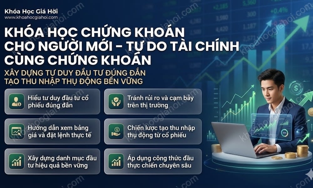 Khóa Học Chứng Khoán Cho Người Mới – Tự Do Tài Chính Cùng Chứng Khoán
