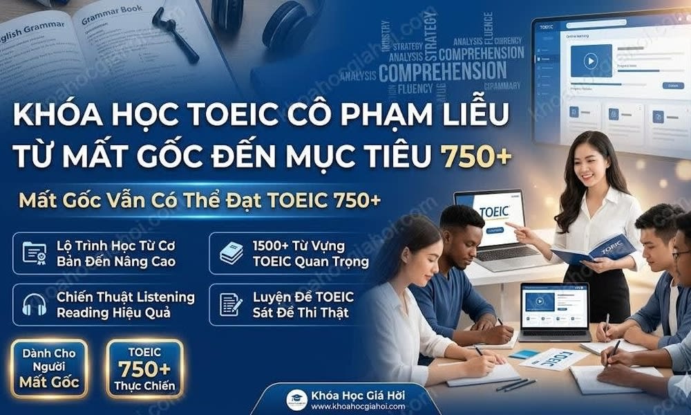 Khóa Học Toeic Cô Phạm Liễu Từ Mất Gốc Đến Mục Tiêu 750+