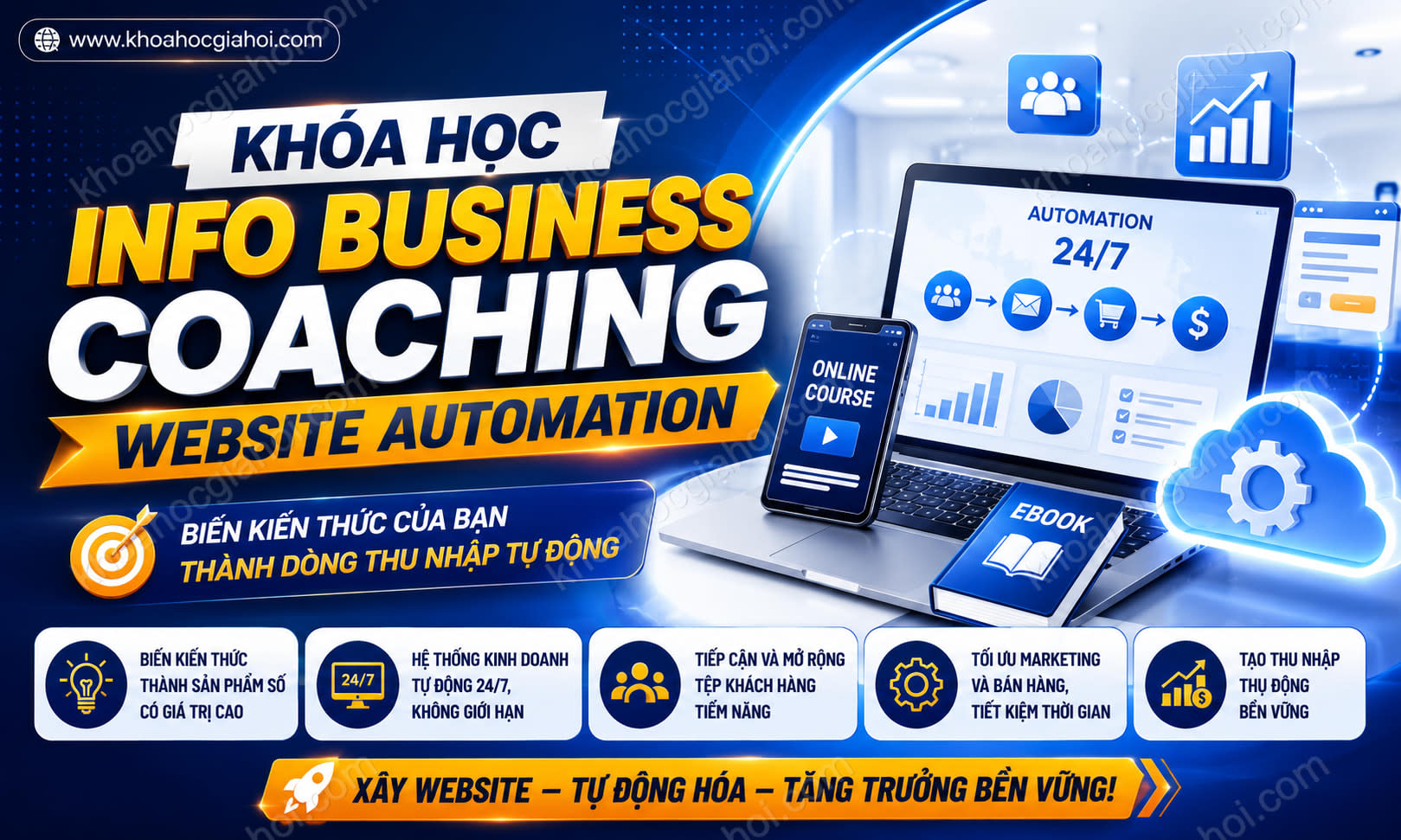 Khóa Học Info Business Coaching – Website Automation