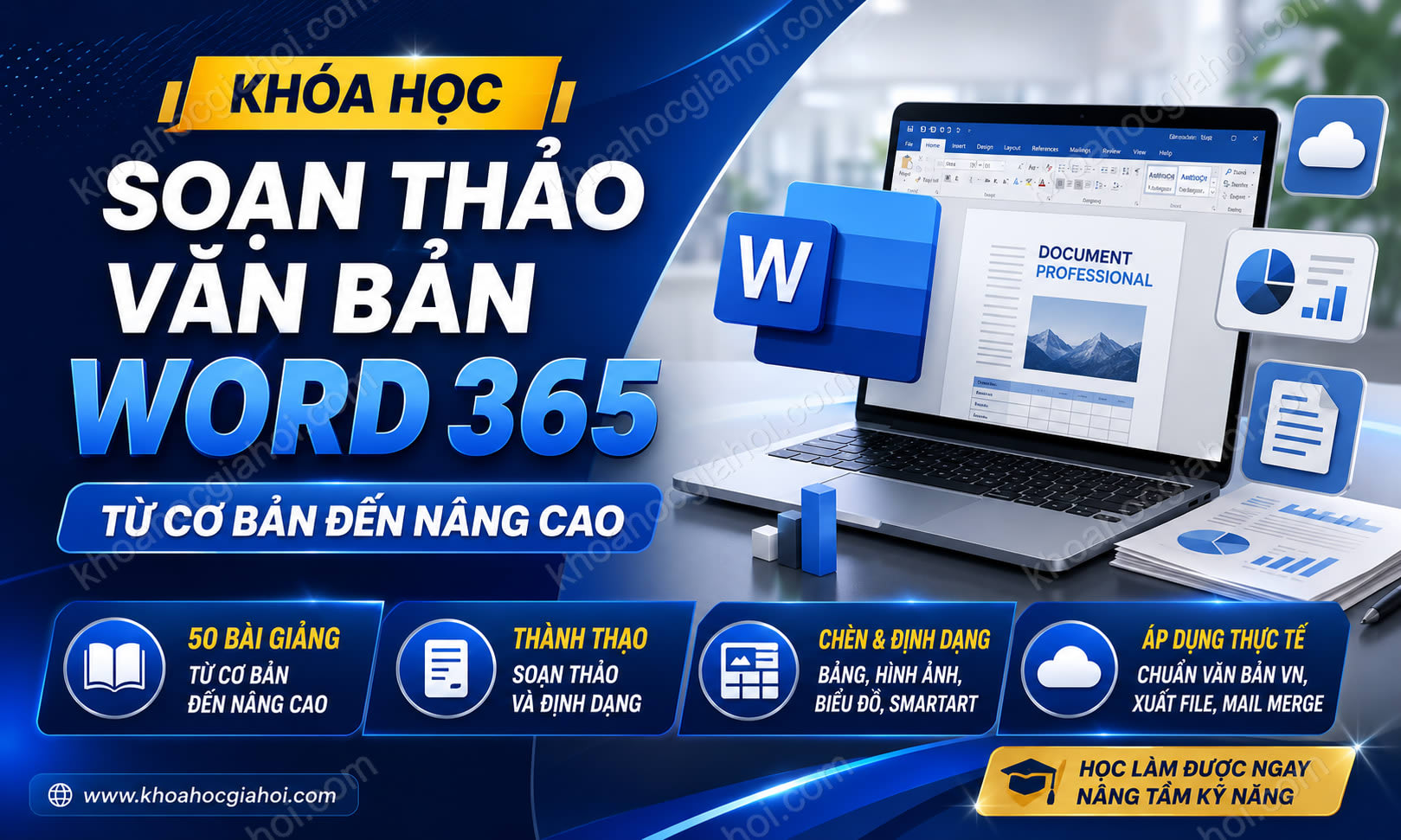Khóa Học Soạn Thảo Văn Bản Word 365 Từ Cơ Bản Đến Nâng Cao