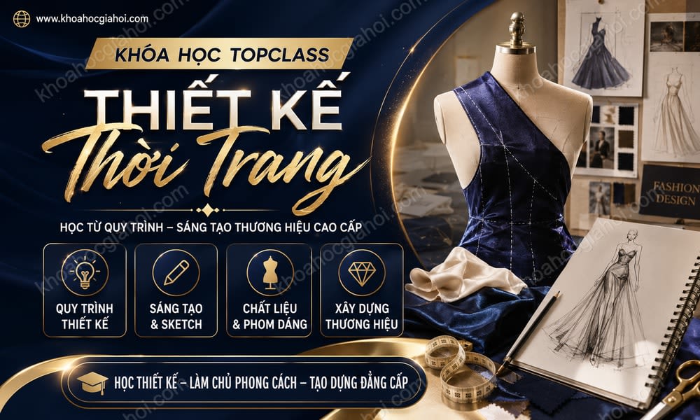 Khóa Học Topclass Hướng Dẫn Thiết Kế Thời Trang