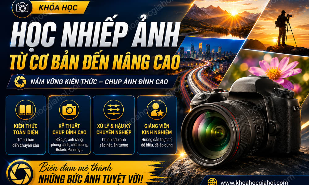 Khóa Học Học Nhiếp Ảnh Từ Cơ Bản Đến Nâng Cao