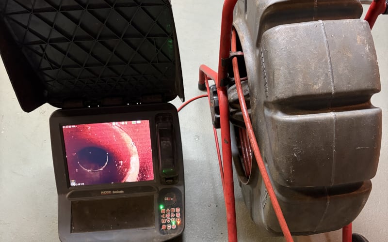 Sewer camera inspection