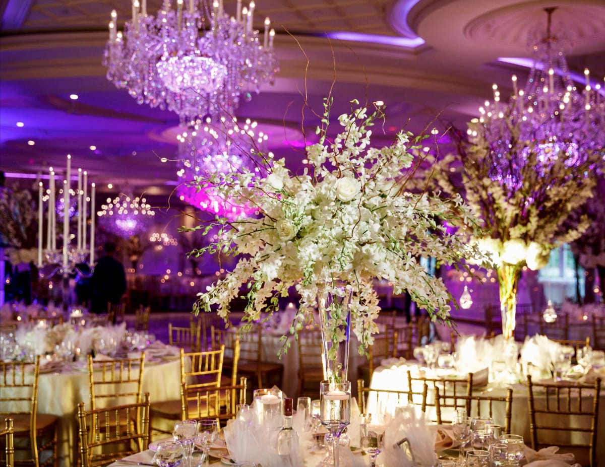 Corporate floral installation