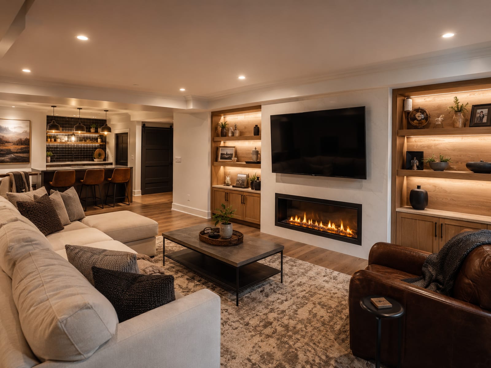 Completed reconstruction with a finished, move-in ready interior