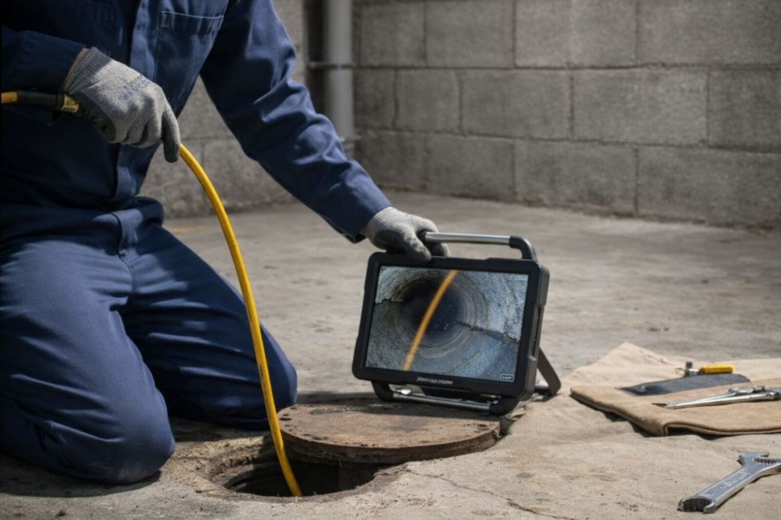Sewer drain and water main repair with HD video inspection in Westchester NY