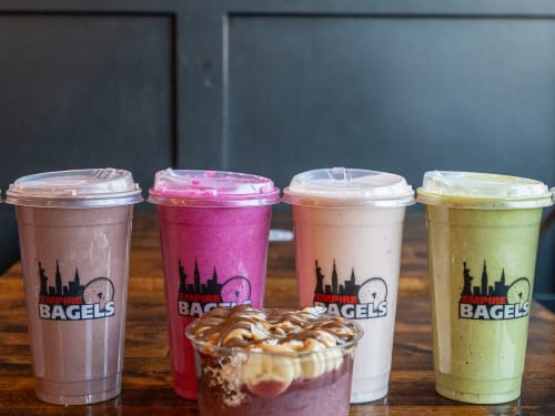 A full run of smoothies