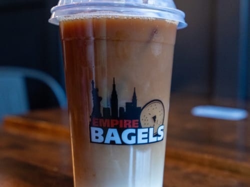 Iced coffee, cold and creamy