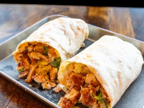 Loaded breakfast wrap