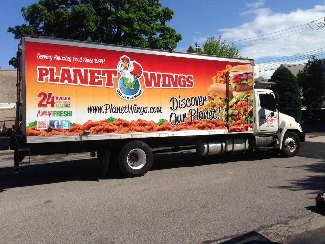 Planet Wings packaging and product line